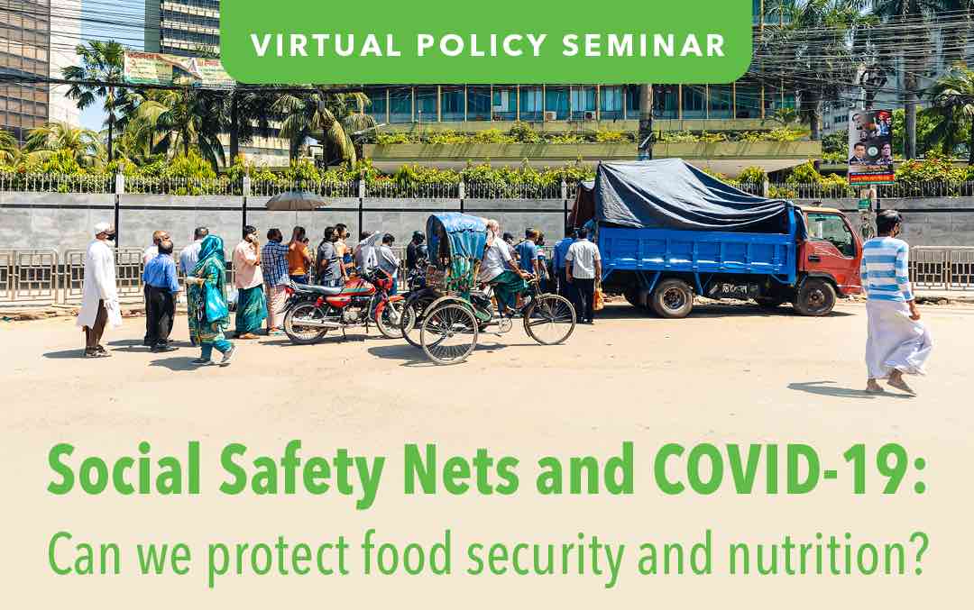 Policy seminar: Social safety nets as a COVID-19 response to protect food security and nutrition