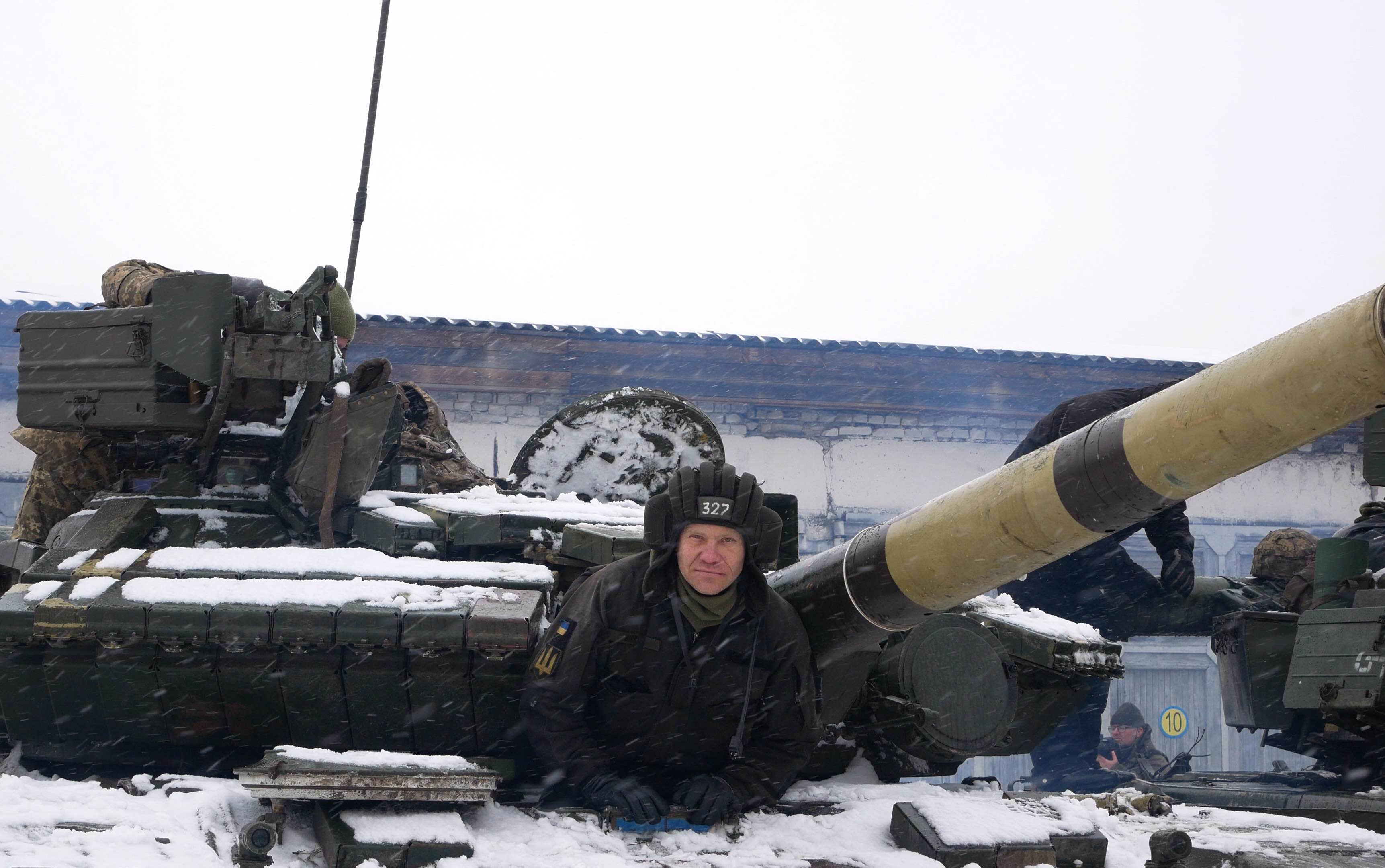 Ukraine army tank operator