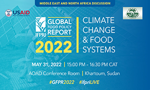 Middle East and North Africa Discussion of IFPRI’s 2022 Global Food Policy Report: Climate Change & Food Systems